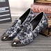 Men's Shoes Amir  Pure Manual Flash Novelty Wedding/Night Party Cowhide Leather Loafers Light Blue/Navy  