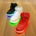  New Arrival LED Shoes High LED light luminous shoes USB charging Best Seller High Top Basket Fashion Sneakers Black / White / Red   