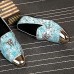 Men's Shoes Amir  Pure Manual Flash Novelty Wedding/Night Party Cowhide Leather Loafers Light Blue/Navy  