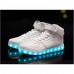  New Arrival LED Shoes High LED light luminous shoes USB charging Best Seller High Top Basket Fashion Sneakers Black / White / Red   