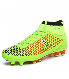  New Arrival Indoor Court/Soccer Athletic Shoes Men's Shoes High Top Comfort Black / Green / Orange    