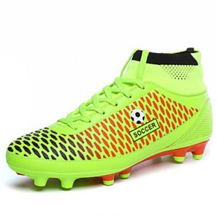 New Arrival Indoor Court/Soccer Athletic Shoes Men's Shoes High Top Comfort Black / Green / Orange    