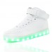  New Arrival LED Shoes High LED light luminous shoes USB charging Best Seller High Top Basket Fashion Sneakers Black / White / Red   