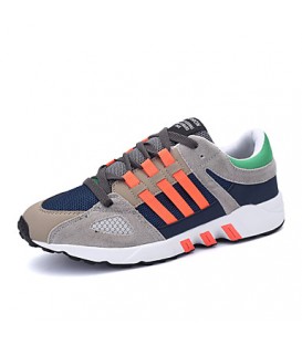 Men's Spring / Summer / Fall / Winter Comfort Leatherette Lace-up Black / Blue / Orange Sneaker  